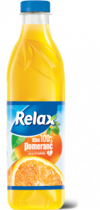 Džus Relax pomeranč 100% PET 1l