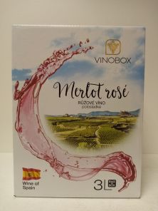 Merlot Rosé 3l BiB Špan.Vinobox