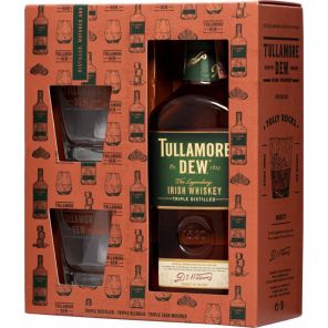 Tullamore D.E.W. Irish whiskey 700ml + 2 sklenice