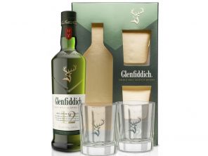 Glenfiddich 12yo 40% 0,7l + 2x sklo