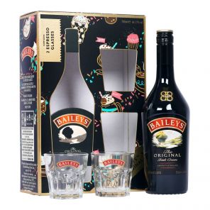 Baileys Original Irish Cream 17% 0,7l + 2 espresso glasses