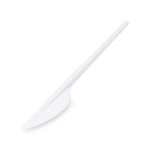 Plast nůž bílý 17cm 100ks
